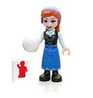 LEGO Princesa Disney Frozen 2 Minifigura - Anna de Saia Azul (com Bola de Neve) 2021 43194