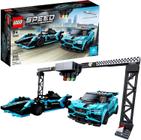 LEGO Speed Champions Fórmula E Panasonic Jaguar Racing Gen2 carro e Jaguar I-PACE eTROPHY 76898 Kit de Construção, Novo 2020 (565 Peças)