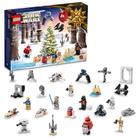 LEGO Star Wars 2022 Calendário advento 75340 Construindo Conjunto de Brinquedos para Crianças, Meninos e Meninas, Idades 6+, 8 Personagens e 16 Mini Builds (329 Peças)