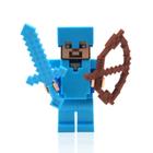 LEGO Steve com Espada e Armadura de Diamante