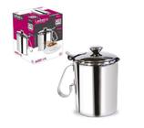 Leiteira Com Tampa 750Ml Em Aço Inox Wellmix Wx4422-1