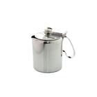 Leiteira com tampa inox com capacidade de 600ml luxo cozinha profissional