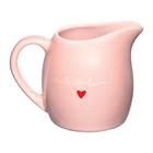 Leiteira Jarra Suqueira de Porcelana Lamour Café Rosa 245ml - Haüskraft