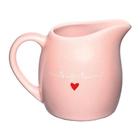 Leiteira Lamour Porcelana Rosa 245ml - Hauskraft