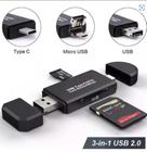 Leitor De Cartão 3 Em 1 Card Reader Usb Type C Micro Usb - Seisa