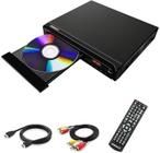 Leitor DVD Compacto para TV, Multi-região, MP3, CD, HDMI/AV/USB/MIC, (não Blu-ray)