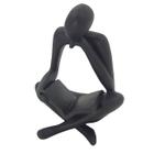 Leitor Estatueta Decorativa Leitura Abstrata Homem que Lê Decoração Ornamento Elegante Estátua Pensador Thinker DOL