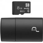 Leitor USB com Cartao SD 8GB Multilaser