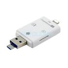 Leitores de cartões eletrônicos 3 em 1 leitor de cartão tf/sd adaptador de alta velocidade para relâmpago micro usb usb fit para iphonexios