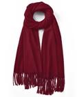 Lenço de inverno Clothirily Fashion Shawl Cashmere Feel Wine Red