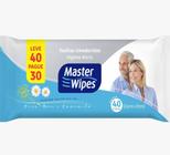 Lenço Umedecido Adulto Master Wipes com 40 unidades