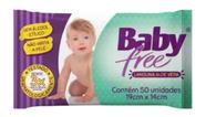 Lenço Umedecido Baby Free 50 Toalhas Umedecidos