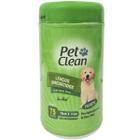Lenço Umedecido Com Aloe Vera Para Cachorro Limpeza Higiene Sem Álcool Pet Clean Filhote