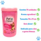 Lenço Umedecido para Cachorro e Gato Pet Clean - PETCLEAN