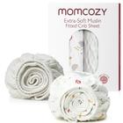 Lençóis de Berço Momcozy Muslin - Kit com 2 Unidades - Tema Sea World