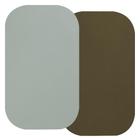 Lençóis de Berço Onacosht 100% Algodão Orgânico - Pacote com 2 Unidades (Olive/Sálvia)