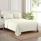 Lençóis de cama Sweet Home Collection King Size Ivory