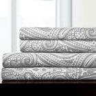 Lençóis de cama Sweet Home Collection King Size Paisley Grey