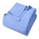 Lencol avulso com elastico solteiro para cama box e comum 100% algodão percal 180 fios cor: azul