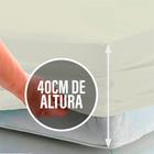 Lençol Casal 40cm c/ Elástico na Volta Toda Percal Flex 400 Fios