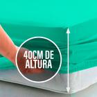 Lençol Casal 40cm de altura Avulso c/ Elástico na Volta Toda Percal Flex 400 Fios Macio - Bem Me Quer Enxovais