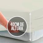 Lençol Casal 40cm de Altura C/ Elástico Percal 200 Fios 100% Algodão