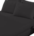 Lençol com Elástico 100% Poliéster - 1,98m x 1,58m - 2 Fronhas 70cm x 50cm