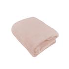 Lençol com Elástico Berço Americano Plush Microfibra Fleece Rosê Arrumadinho Enxovais