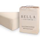 Lençol de berço Bella Coterie Luxury Bamboo Viscose Champagne - BC BELLA COTERIE