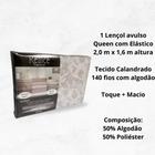 Lençol de Cama Queen avulso com 1 peças Realce Sultan