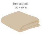 Lençol de Elástico Avulso King Nacional 1,80 x 2,00m Nude Arrumadinho Enxovais