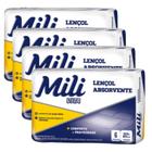 Lençol Descartável Absorvente Mili Vita p/adulto 4 pacotes c/ 6 lençóis Total 24 lençóis