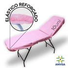 Lençol Descartável ROSA Tnt C/ Elástico 1.80 x 0.60 - 10 Unidades