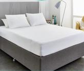 Lençol Elástico Cama Casal 40Cm Tecido Branco 260 Fios - Beauty Enxovais