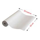 Lençol Hospitalar de Papel 50x50cm 100% celulose Nobre com 6 rolos Ideal para Clínicas, Hospitais, Consultórios e Estética