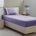 Lençol Malha Solteiro Liso C/ Elástico + 01 Porta Travesseiro