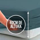 Lençol Queen 40cm avulso c/ Elástico na Volta Toda Percal Flex 400 Fios Macio