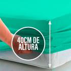 Lençol Queen 40cm avulso c/ Elástico na Volta Toda Percal Flex 400 Fios Macio