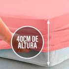 Lençol Queen 40cm avulso c/ Elástico na Volta Toda Percal Flex 400 Fios Macio