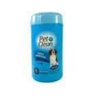 Lenços Umedecidos Macho Pet Clean para Cães e Gatos - 75 Unidades