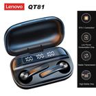 Lenovo QT81 Bluetooth 5.1 tws Fones de ouvido True Wireless Headphones Touch Control com 1200mAh Caixa de Carregamento Abotoa