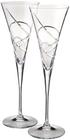 Lenox Adorn Crystal 2-Piece Toasting Flute Set, 2 Contagem (Pack de 1), Clear