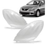 Lente De Farol Principal Nissan Versa 11 a 14 - Lado Esquerdo (Motorista)