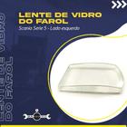 Lente de vidro do farol esquerdo scania serie 5 9008260390