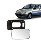 Lente do retrovisor com base fiat palio 96/00 uno fire l.e