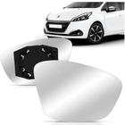 Lente Espelho Retrovisor Peugeot 208 2013 A 2018