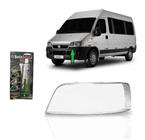 Lente Farol Principal Fiat Ducato 2005 a 2017 Esquerdo + Cola