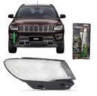 Lente Farol Principal Jeep Compass 2017 a 2021 LD + Cola