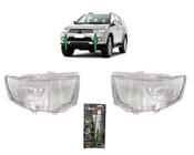 Lente Farol Principal Pajero Dakar 2009 a 2014 Par + Cola