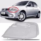 Lente Farol Renault Logan 2007 2008 2009 Esquerdo